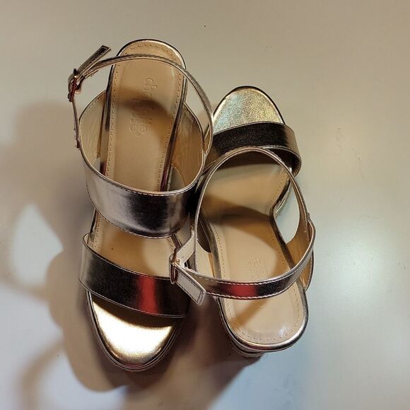 BRAND NEW CHARLOTTE RUSSE CORINNA OPEN TOE WEDGE ANKLE STRAP SANDAL - Picture 6 of 15